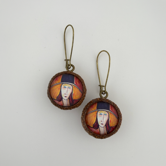 Portrait of Jeanne Hebuterne in a Large Hat, Amedeo Modigliani